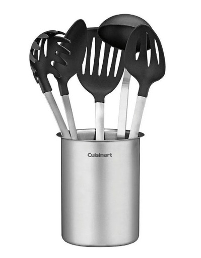Juego De Utensilios De Cocina Cuisinart Con Base 6 Pzas Acero