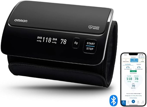 Tensiometro Digital De Brazo Omron Automatico Con Bluetooth Negro