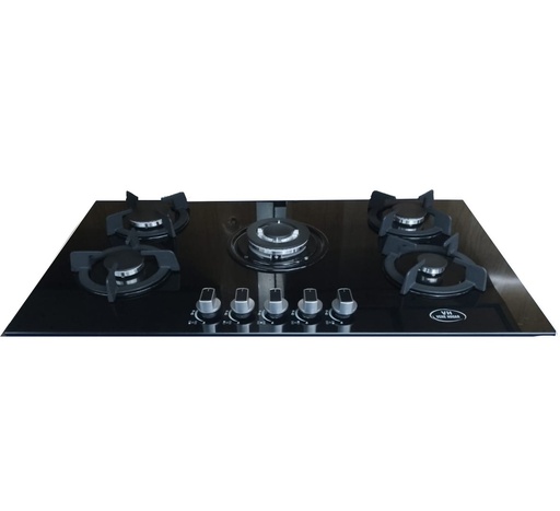 Tope A Gas 90 Cm Vene Hogar Con Perillas Negro