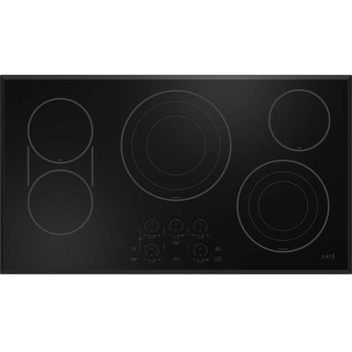 Tope Electrico 90 Cm Cafe Smart Con Bluetooth Quemador Triple Llama Control Tactil Deslizante Vitroceramica Negro