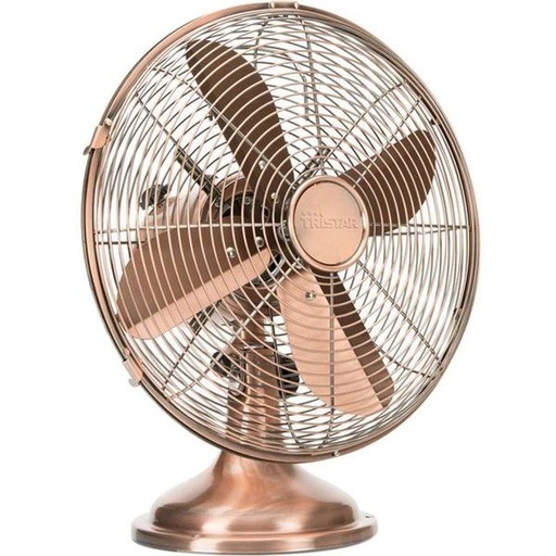 Ventilador De Mesa Blaupunkt Vintage 31 Cm 3 Vel 4 Aspas Cobre