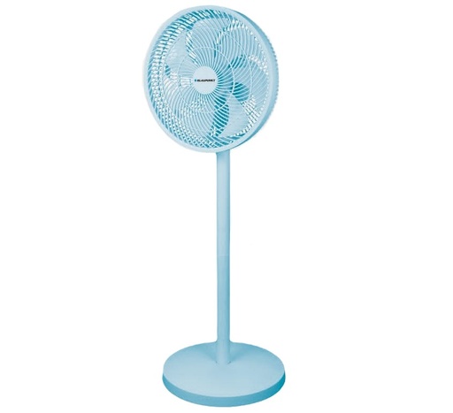 Ventilador De Pedestal Blaupunkt 36 Cm 3 Vel 7 Aspas Oscilante De Plastico Azul