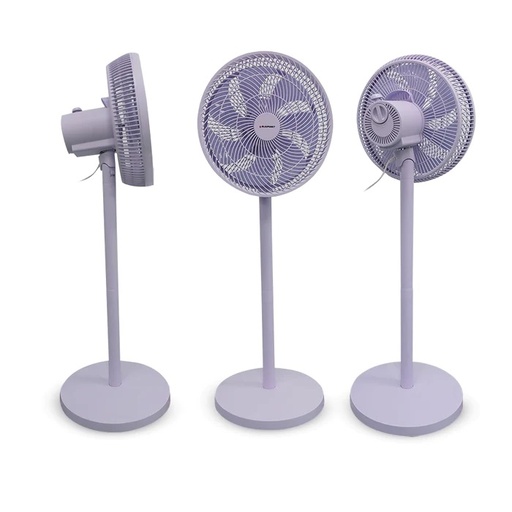 Ventilador De Pedestal Blaupunkt 36 Cm 3 Vel 7 Aspas Oscilante De Plastico Morado