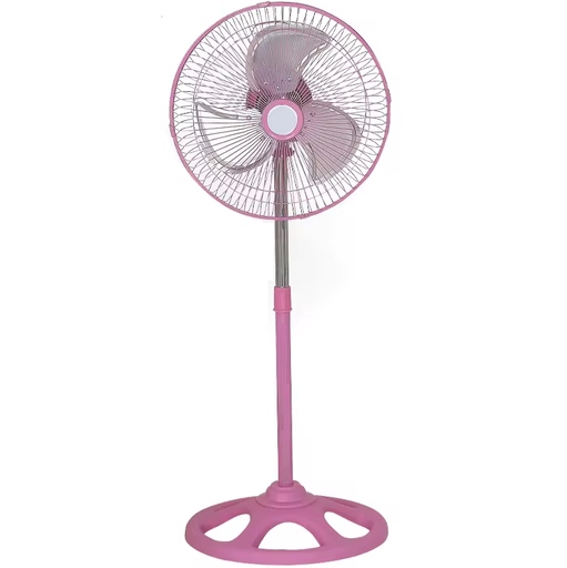 Ventilador De Pedestal Nipon 25 Cm 3 Vel  3 Aspas Oscilante Rosado