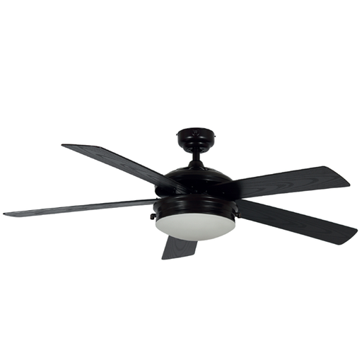 Ventilador De Techo Westinghouse Orionex 132 Cm 3 Vel 5 Aspas Con Lampara Negro 