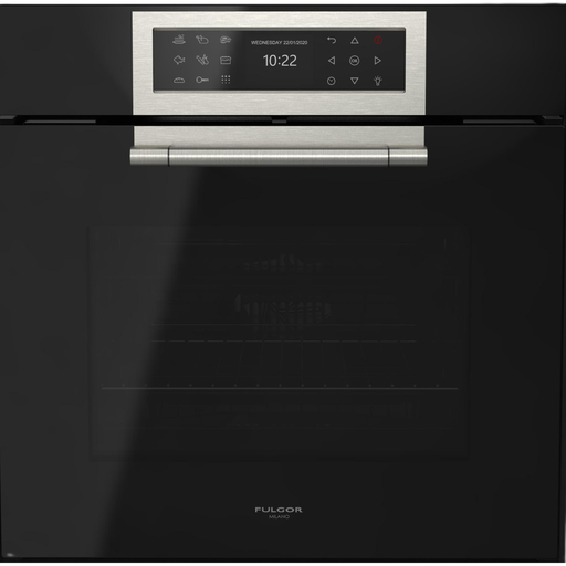 Vinera Fulgor Cluster 60 Cm 22 Botellas Pantalla Tactil Digital Iluminacion LED Empotrable Negro Y Acero