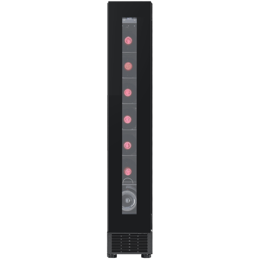 Vinera Tecnolam 15 Cm 7 Botellas Panel Tactil LED Luz Interior Doble Zona Negro