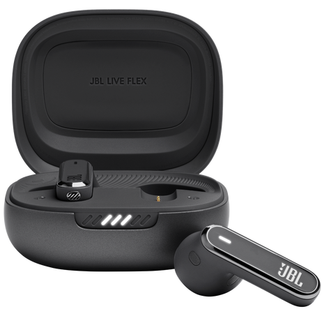 Audifonos JBL Live Flex In Ear Inalambricos Personi-Fi 2.0 Cancelacion De Ruido Resistente Al Agua Negro