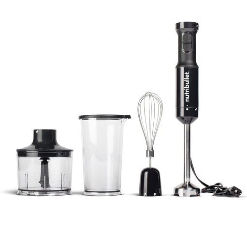 Batidora Inmersion Nutribullet Deluxe 3 En 1 Con Batidor Y Procesador 350W Negro