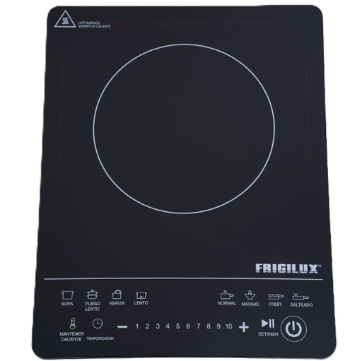 Cocina De Mesa Electrica Frigilux De Induccion 1 Hornilla 1500W Negro 