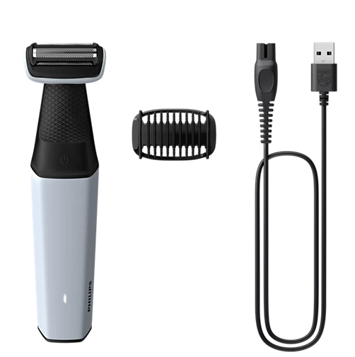 Afeitadora Philips Bodygroom 3000 Para Cuerpo/Ingle Seco Y Mojado Negro Y Gris