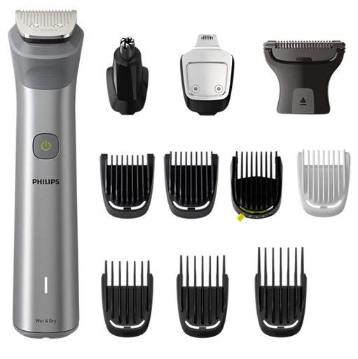 Afeitadora Philips Para Cabello Rostro Y Cuerpo 11 Acc Series 5000 Plateado