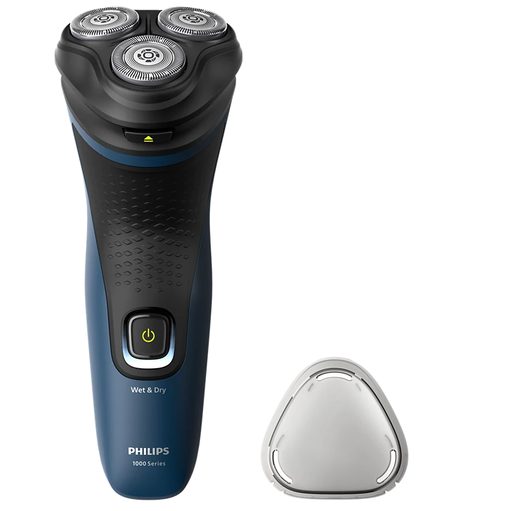 Afeitadora Philips Shaver 1000 Para Rostro 27 Cuchillas Auto Afilables Seco Y Mojado Negro Y Azul