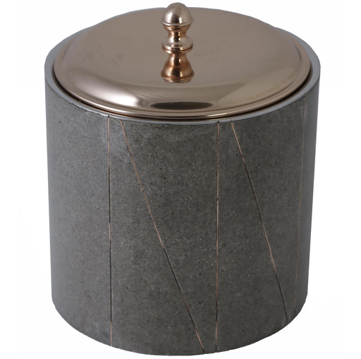 Hielera Concepts Con Tapa 15X18X15 Cm Gris Y Cobre