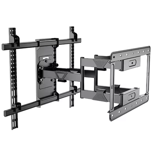 Base Para TV Elitec 75" A 120" Con Doble Brazo Giratorio Inclinable Negro