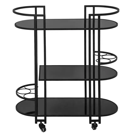 Carro Para Servir 77.5X35X90.5 Cm Negro