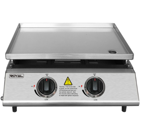 Parrillera A Gas Royal 11000 Btu Con Perillas Y Bandeja Recolectora De Grasa Acero