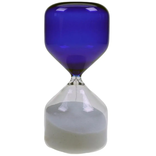 Reloj De Arena Concepts 6.8X6.8X15 Cm Transparente y Azul