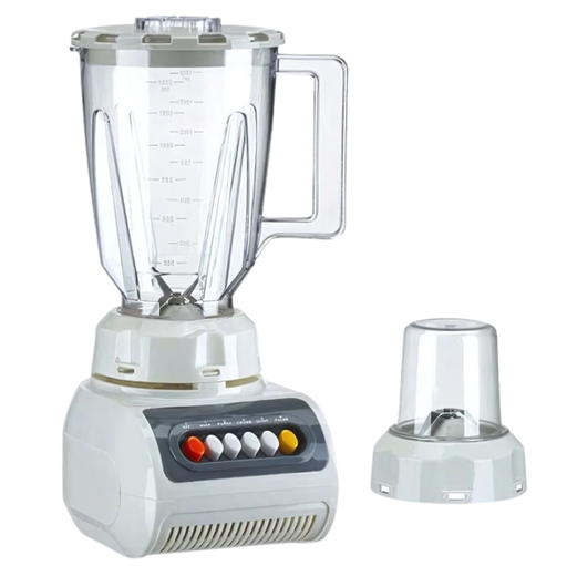 Licuadora Y Molino Milexus 1.5 Lts 4 Vel Funcion De Pulso 300W Blanco