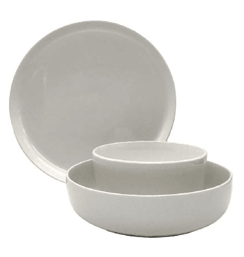Juego De Vajilla Gibson Home 12 Pzas Avisala De Ceramica Blanco