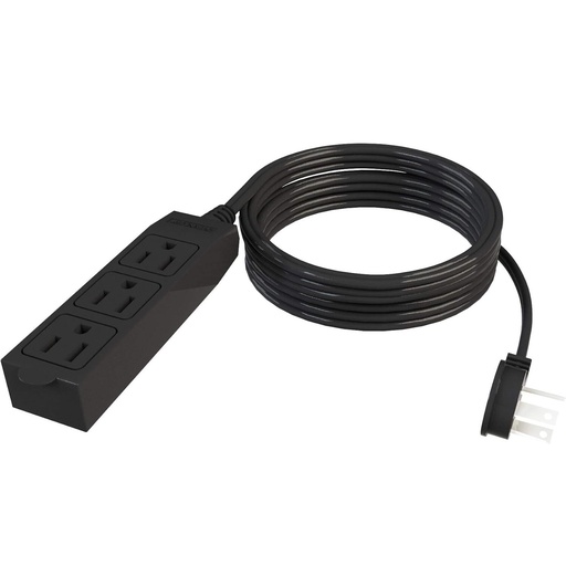 Extension De Corriente Stanley 16 Mts 3 Tomas Negro