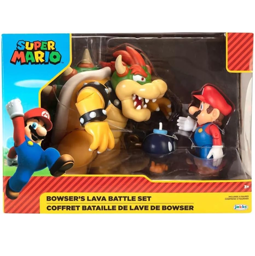 Set De Batalla De Lava De Bowser Super Mario Jakks Pacific Nintendo Multicolor