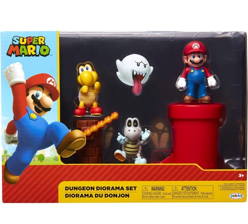 Set Diorama Mazmorra Super Mario Jakks Pacific Nintendo Multicolor