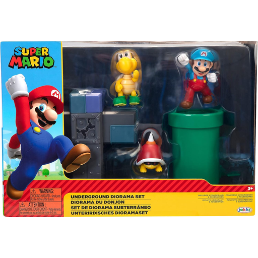 Set De Diorama Subterraneo Super Mario Jakks Pacific Nintendo Multicolor