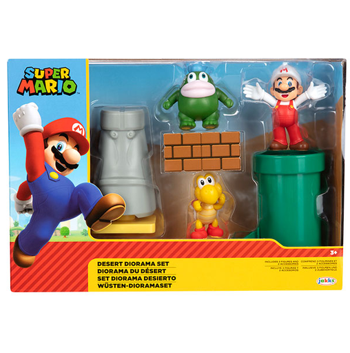Set Diorama Desierto Super Mario Jakks Pacific Nintendo Multicolor
