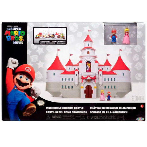 Set Castillo Del Rino Champiñon Super Mario Jakks Pacific Nintendo The Movie Multicolor