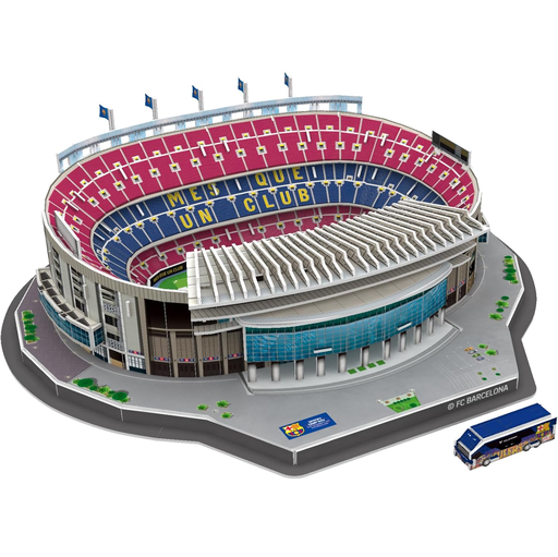 Rompecabezas 3D Del Estadio De Futbol Spotify Camp Nou 3D Puzzle Stadium Multicolor