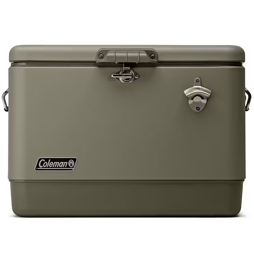 Cava Coleman 51 Lts 54 Qt 85 Latas Con Asas Y Drenaje Verde