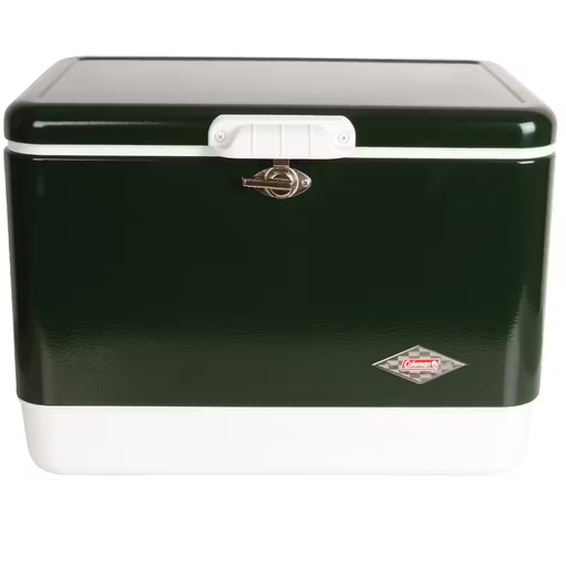 Cava Coleman 51 Lts 54 Qt 85 Latas Con Asas Y Drenaje Verde