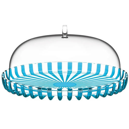 Porta Torta Guzzini Dolcevita Con Campana Azul Transparente
