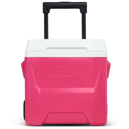 Cava Igloo Laguna Roller 15 Lts 16 Qt Con Ruedas y Asa Telescopica Rosado Magenta