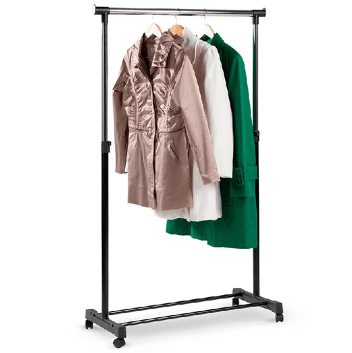 Perchero Toskana Collection 1 Barra Ajustable Carga 15 Kg Con Ruedas Acero