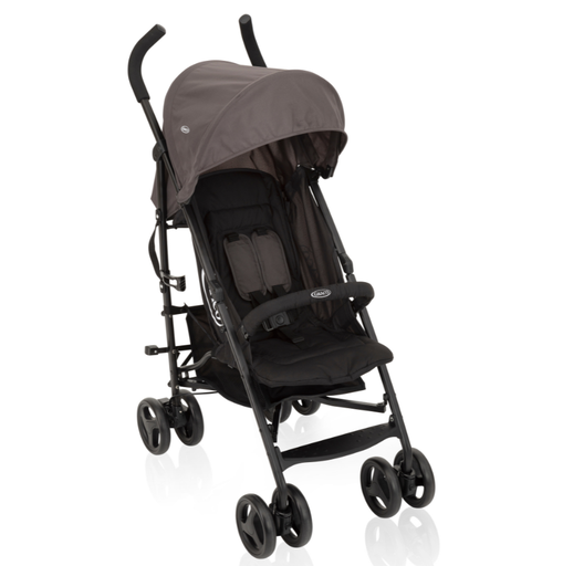 Coche Graco Travelite Tipo Sombrilla 4 Ruedas Gris Y Negro
