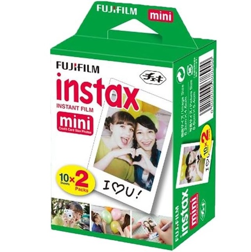 Paquete Doble De Mini Peliculas Fujifilm Instax 20 Uds Para Camara En Color