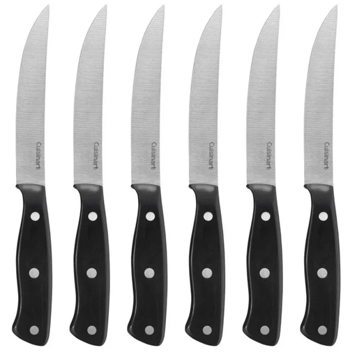 Juego De Cuchillos Cuisinart 6 Pzas Para Carne Negro