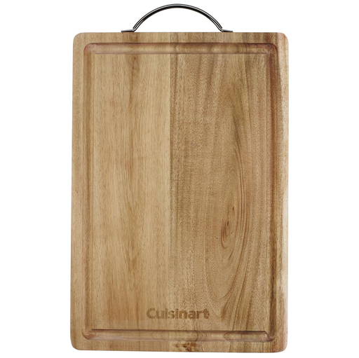 Tabla Para Cortar Cuisinart De Madera 38 Cm Marron Y Rojo