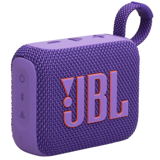 Corneta JBL GO 4 Portatil Recargable Con Playtime Boost Bluetooth Resistente Al Agua Y Polvo Morado