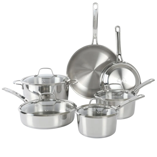 Juego De Ollas Kitchenaid 11 Pzas De Induccion Acero