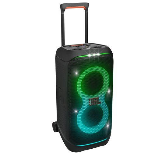 Corneta JBL PartyBox Stage 320 Con Bluetooth Sonido JBL Pro Efectos De Iluminacion Asa Y Ruedas 240W Negro