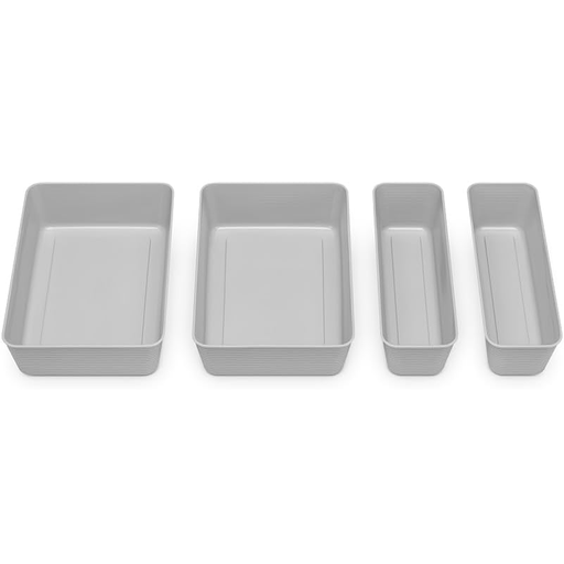Set Organizador De Cajones Gris