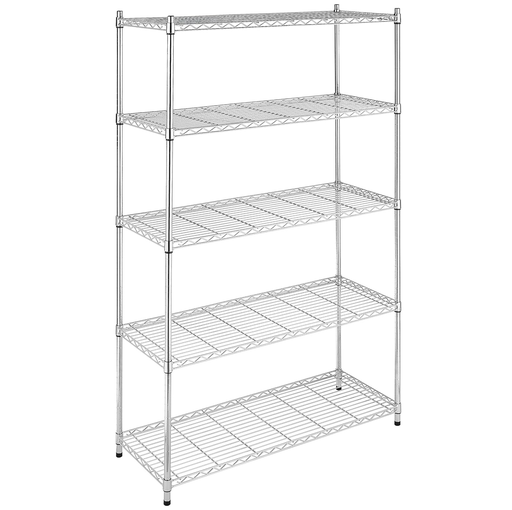 Estante Organizador Whitmor Supreme 5 Niveles Ajustable Plateado