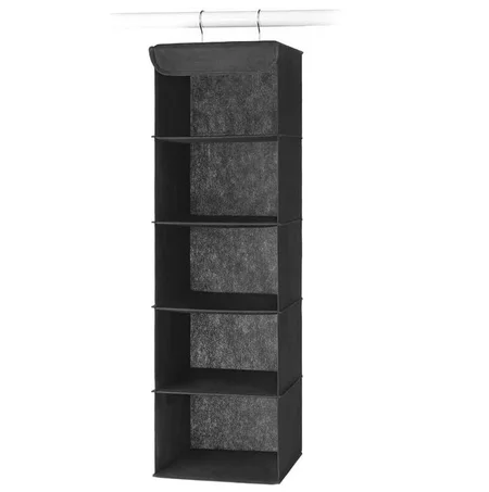 Estante Colgante Whitmor 5 Niveles Negro