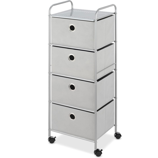 Cajonera Whitmor 4 Niveles Con Ruedas Gris