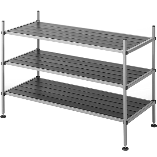 Estante Organizador Whitmor 3 Niveles Negro Y Plateado