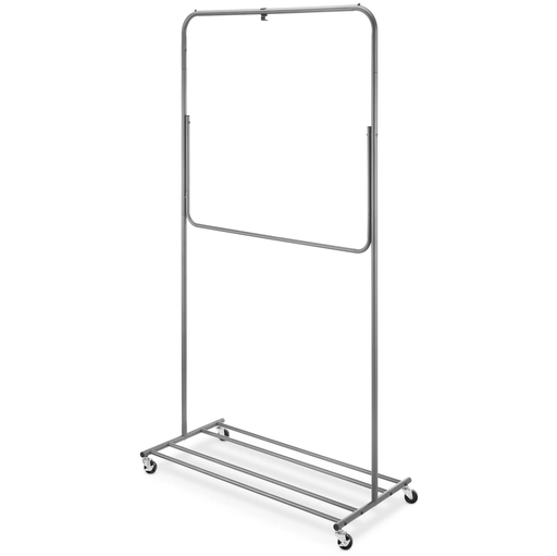 Perchero Whitmor Convertible En 2 Barras Con Ruedas Acero