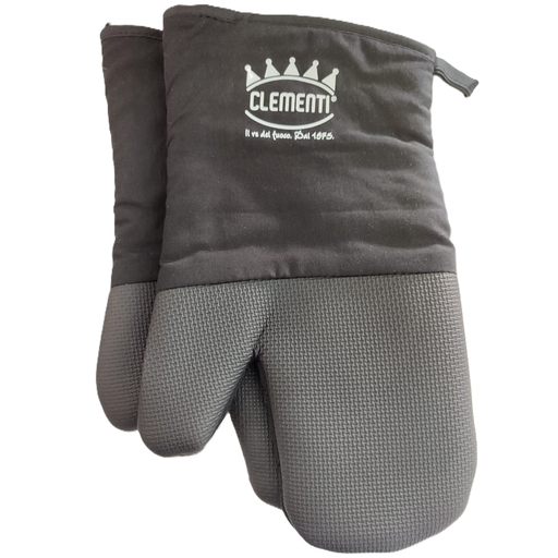 Guantes De Cocina Clementi De Silicona Resistentes Al Calor 2 Pzas Negros